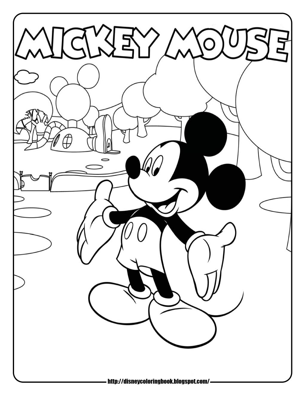 Disney Coloring Fun: Mickey Mouse Clubhouse Coloring Sheets with regard to Mickey Mouse Clubhouse Free Printables