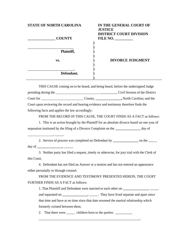 Divorce Papers Sample: Fill Out &amp;amp; Sign Online | Dochub throughout Free Printable Divorce Papers for North Carolina