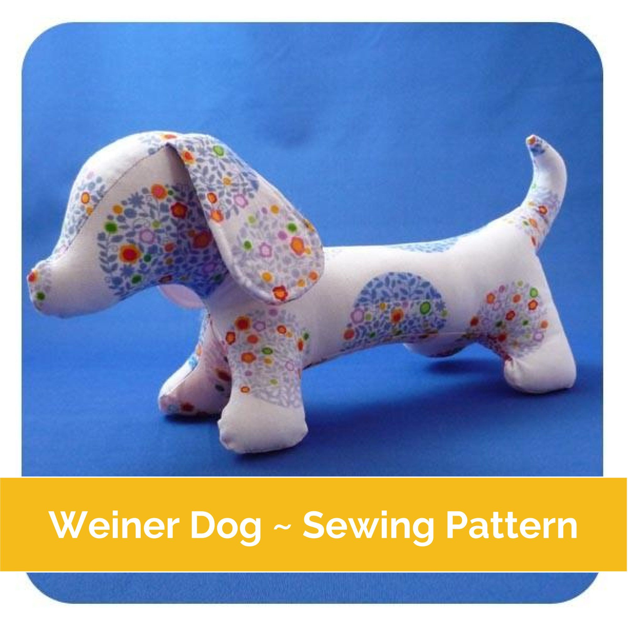 Diy Dachshund Plushie - Free Pattern / Template | Dog Sewing inside Free Printable Dachshund Sewing Pattern