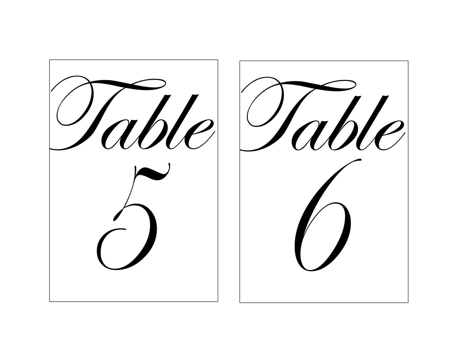 Diy Nature Wedding Table Numbers inside Free Printable Table Numbers