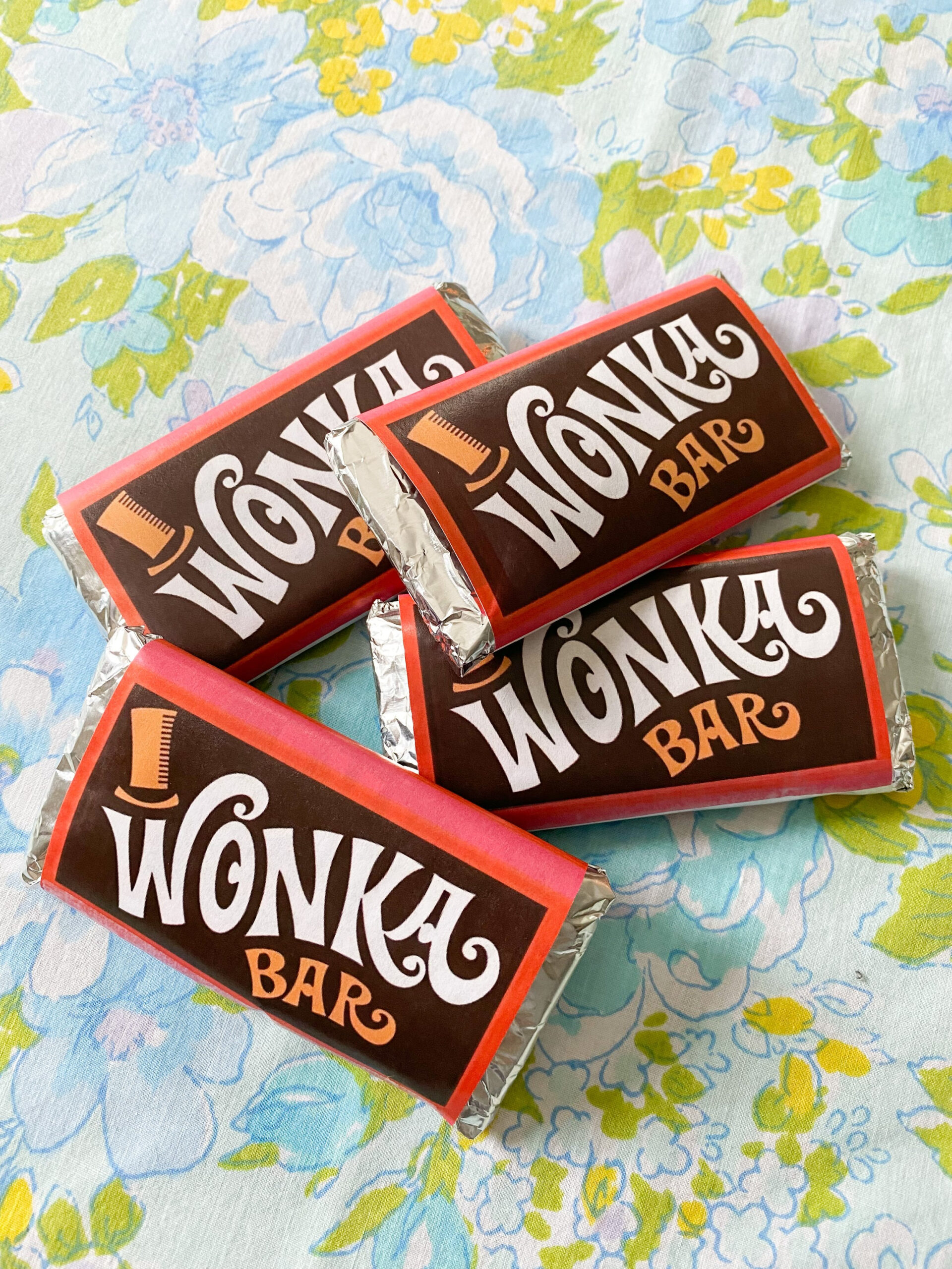 Diy Wonka Bar Craft + Free Printable — Emily Retro - Vintage And regarding Free Printable Wonka Bar Wrapper Template