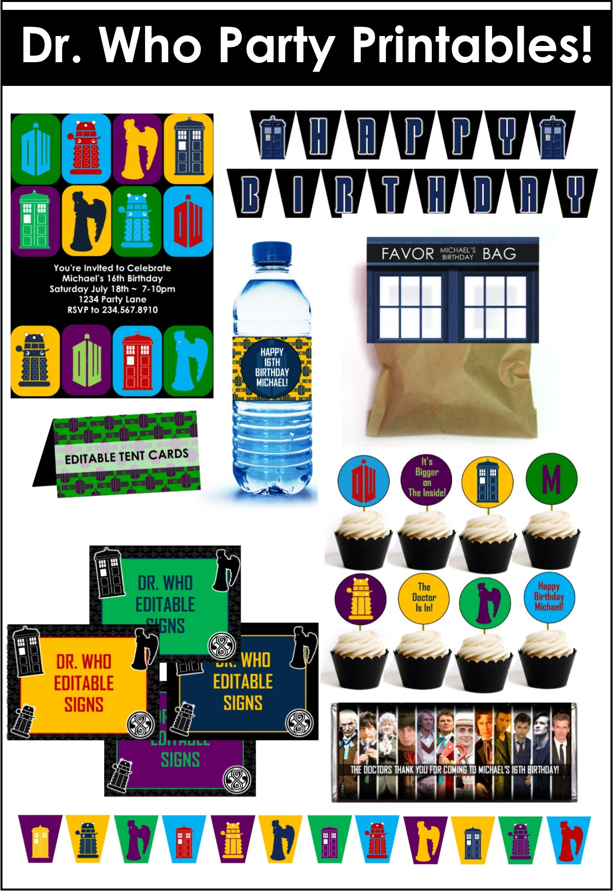 Doctor Who Party Game Ideas pertaining to Doctor Who Party Invitations Printable Free