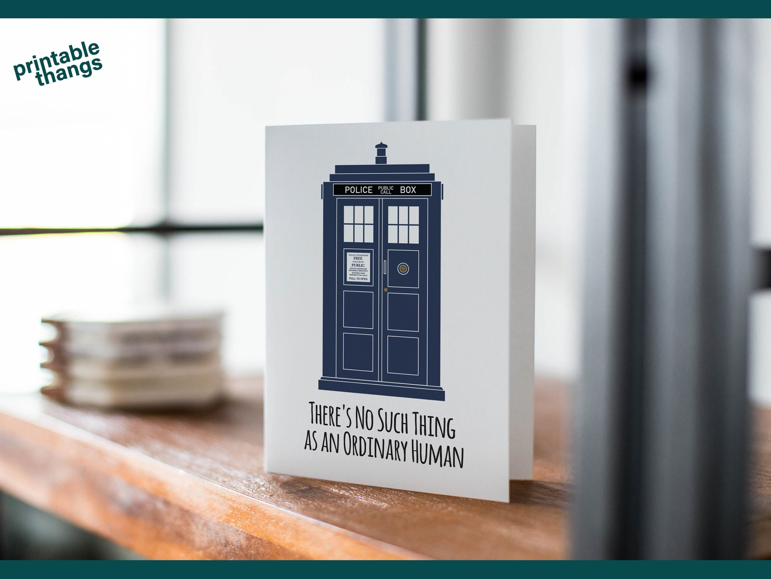 Doctor Who Tardis Birthday Card Printable Pdf Jpg - Etsy Australia intended for Free Printable Dr Who Birthday Card