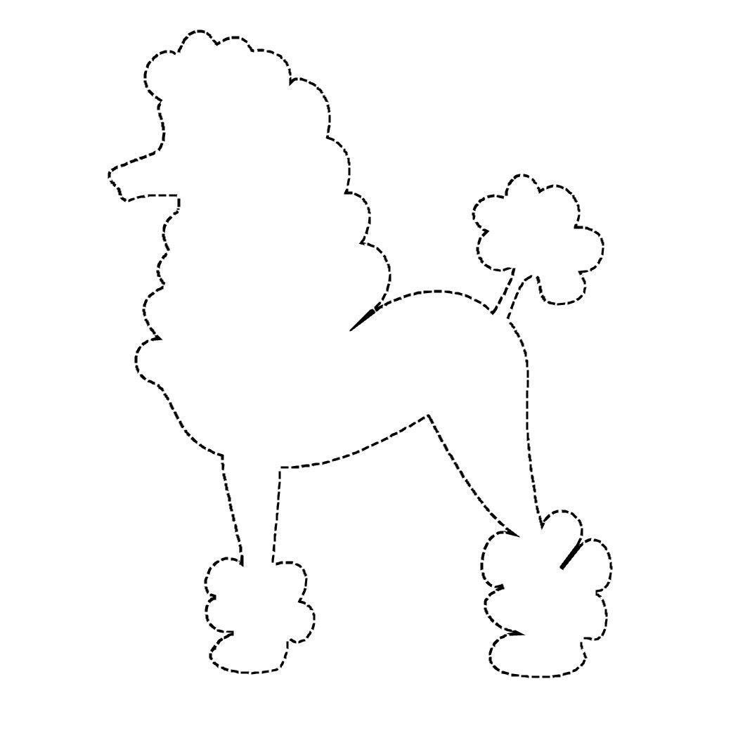 Dogscollections | Applique Pattern, Poodle Skirt Pattern regarding Free Printable Poodle Template