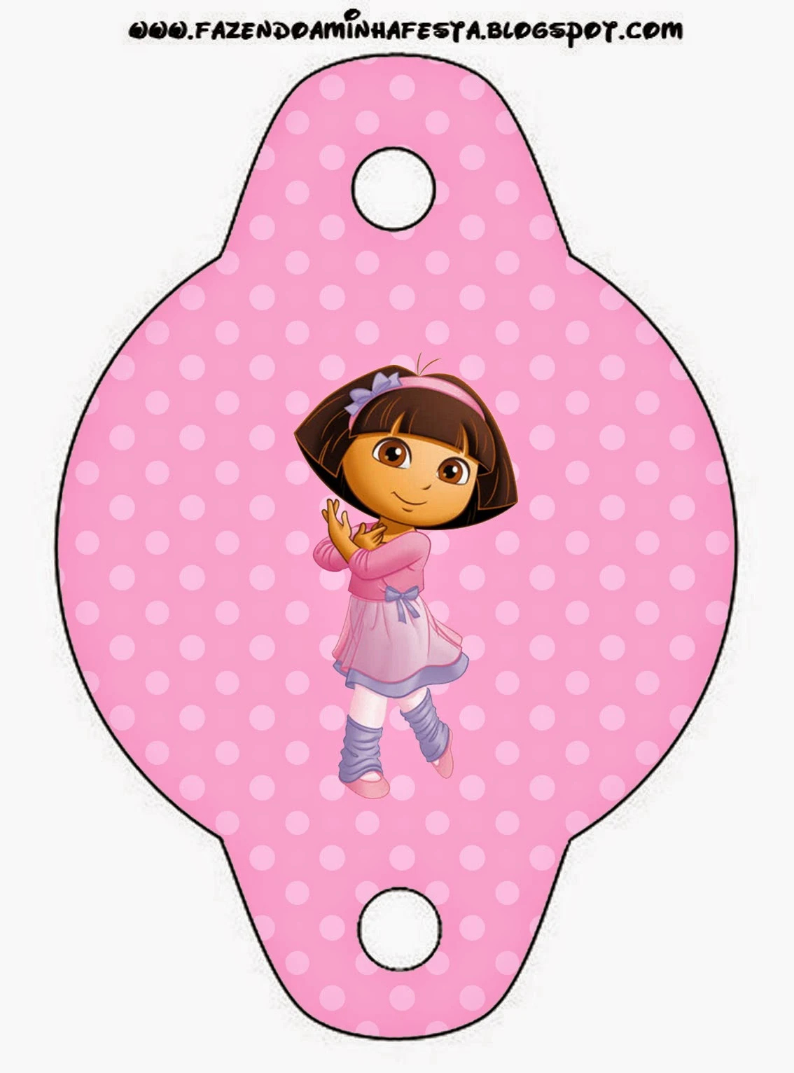 Dora Dancing Ballet: Free Party Printable. - Oh My Fiesta! In English throughout Free Dora Party Printables