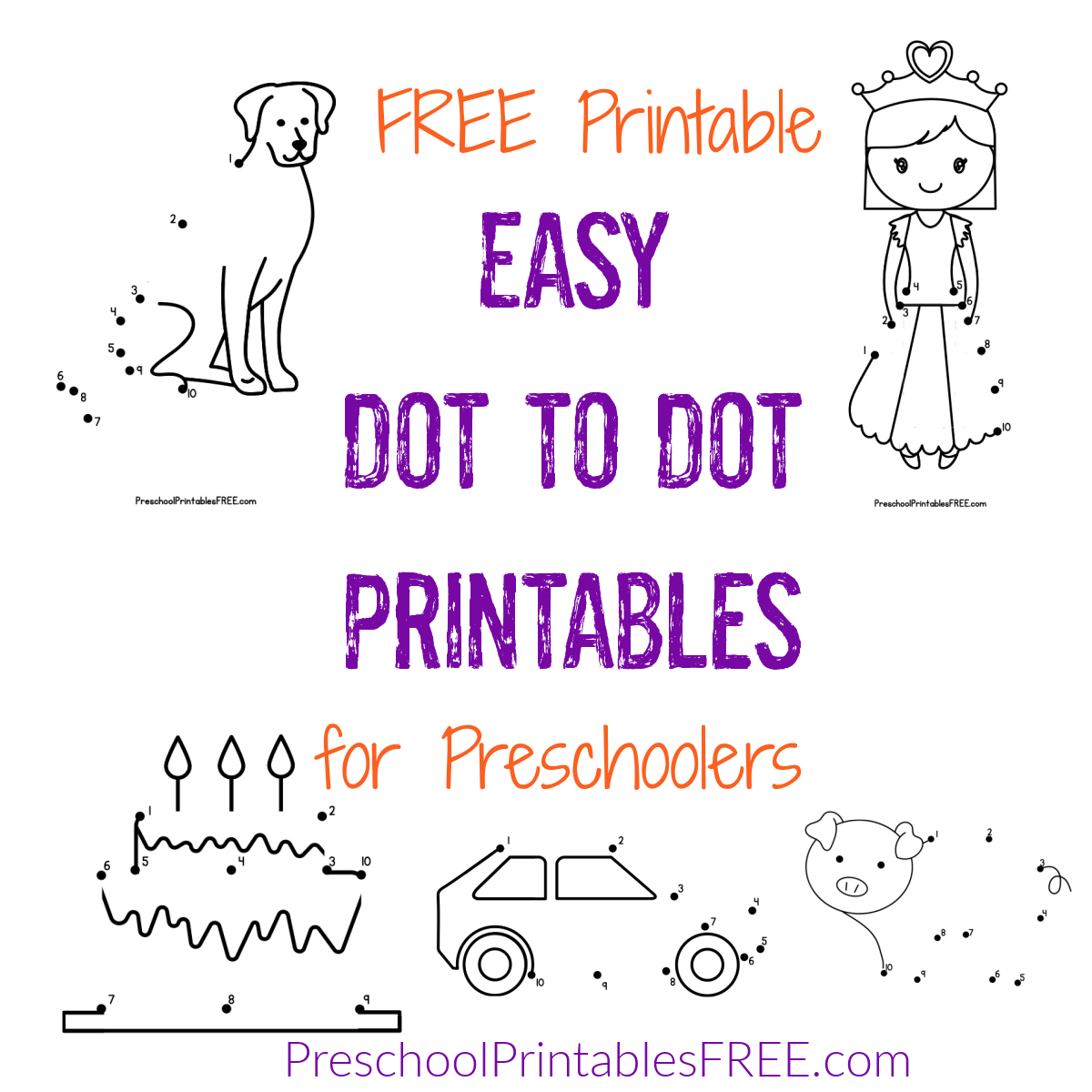 Dot To Dot Worksheets Numbers 1 To 20 (Free Printable) - The for Free Printable Dot to Dot Easy