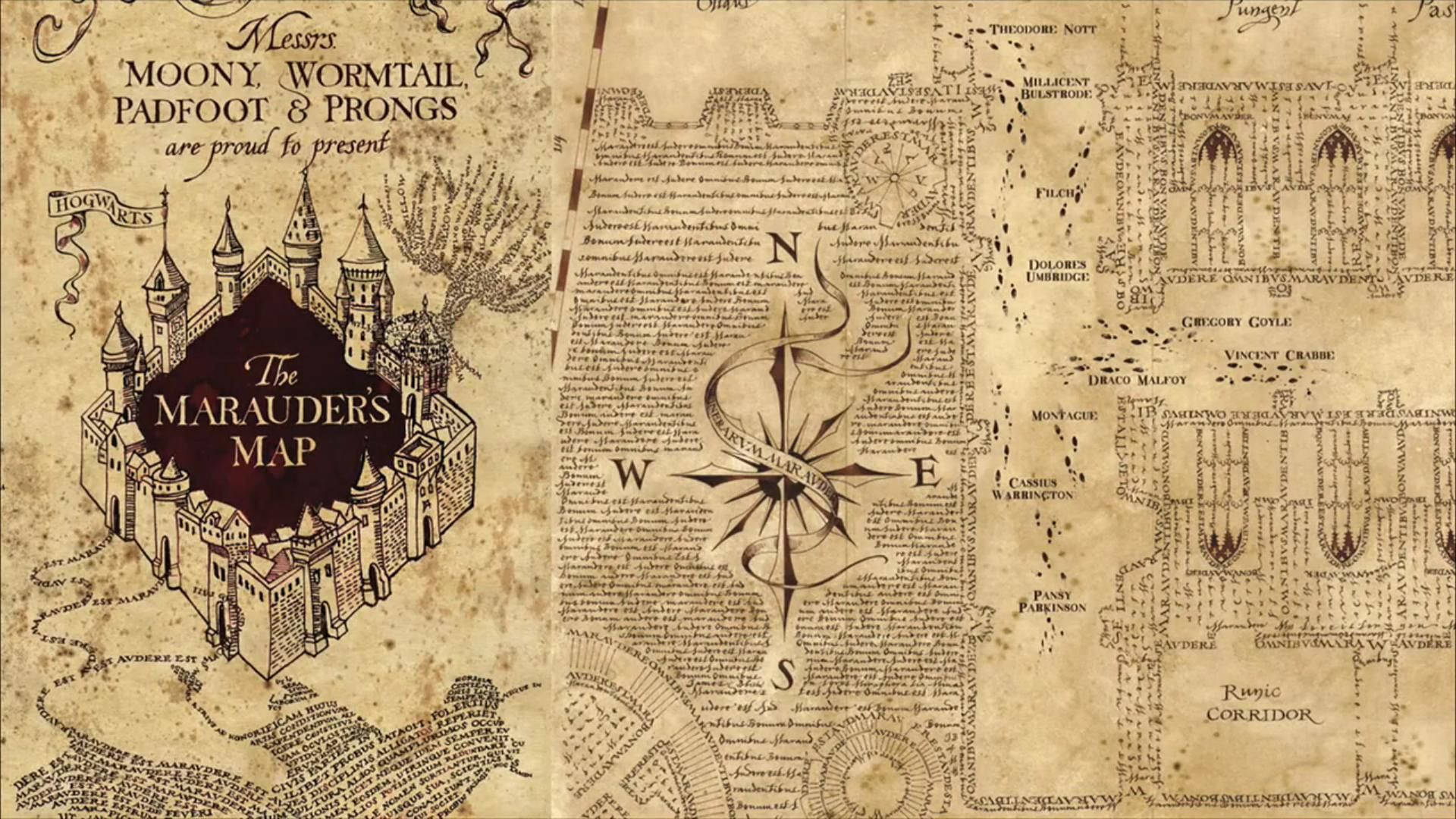 Download Free The Marauders Map Guide Wallpaper - Mrwallpaper throughout Free Printable Marauders Map