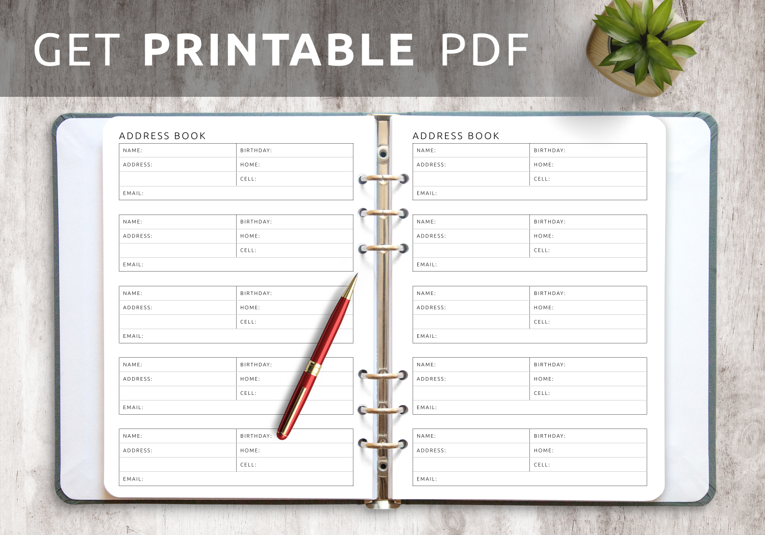 Download Printable Address Book Template Pdf for Free Printable Blank Address Book Pages