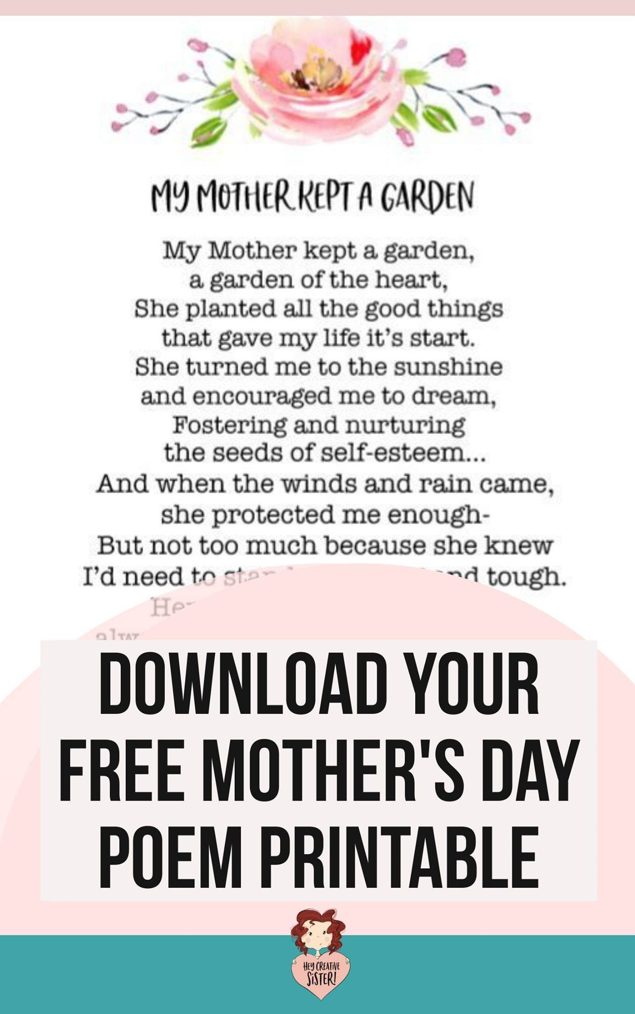 Download This Beautiful Free Printable Mother&amp;#039;S Day Poem intended for Free Printable Mothers Day Poems