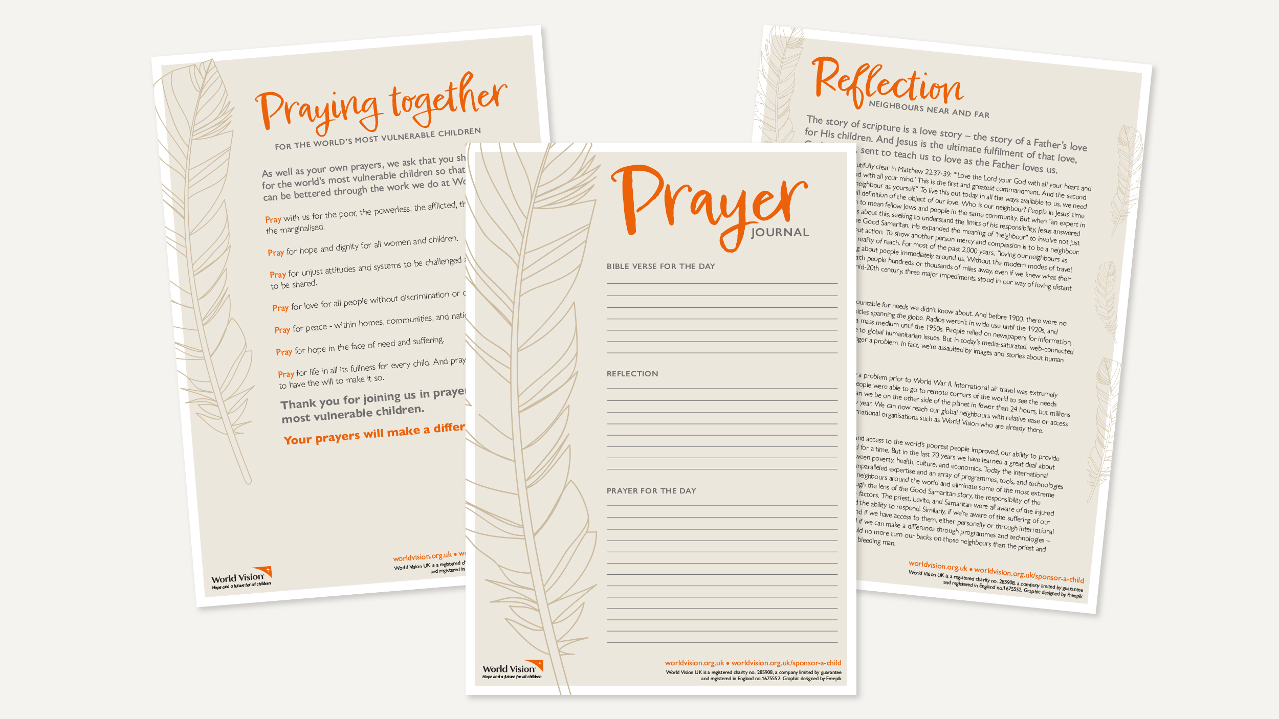 Download Your Free Prayer Journal | World Vision Uk intended for Free Printable Prayer Journal