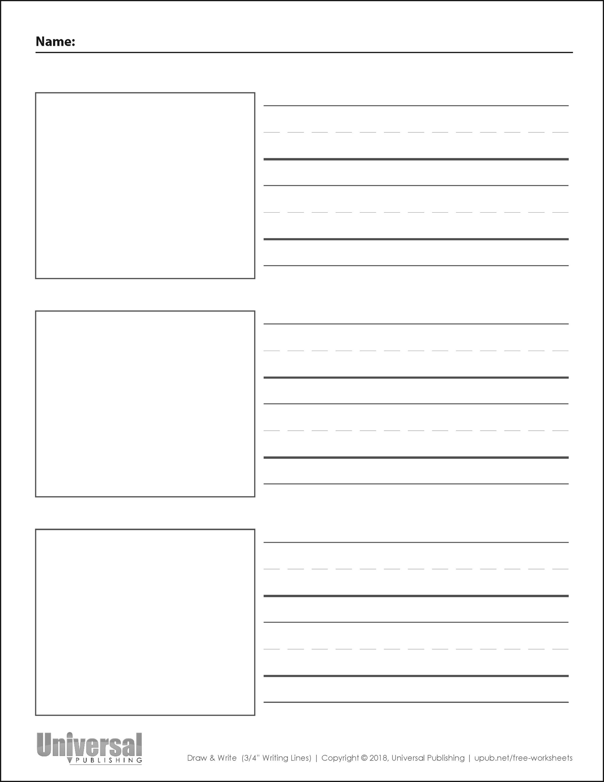 Draw &amp;amp; Write Paper | Free Printables - Universal Publishing Blog for Free Printable Writing Paper With Picture Box