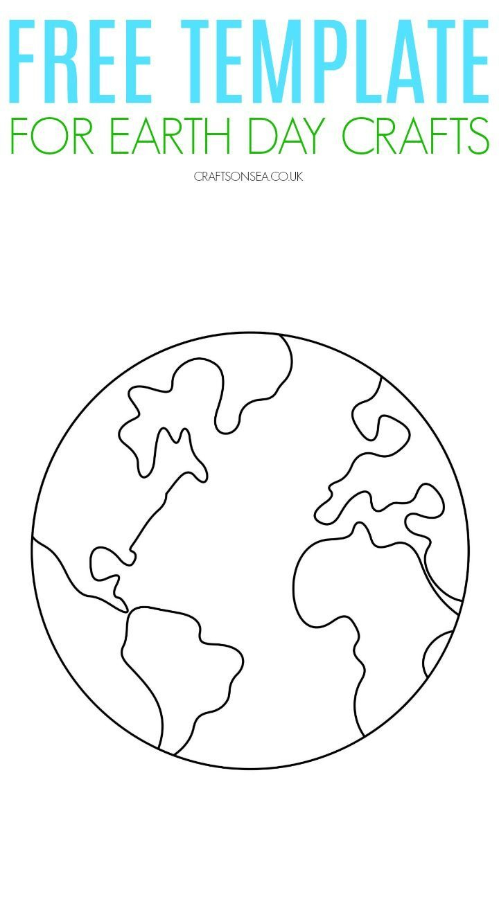 Earth Template {Free Printable Pdf} | Earth Day Crafts, Earth Day within Free Printable Earth Pictures