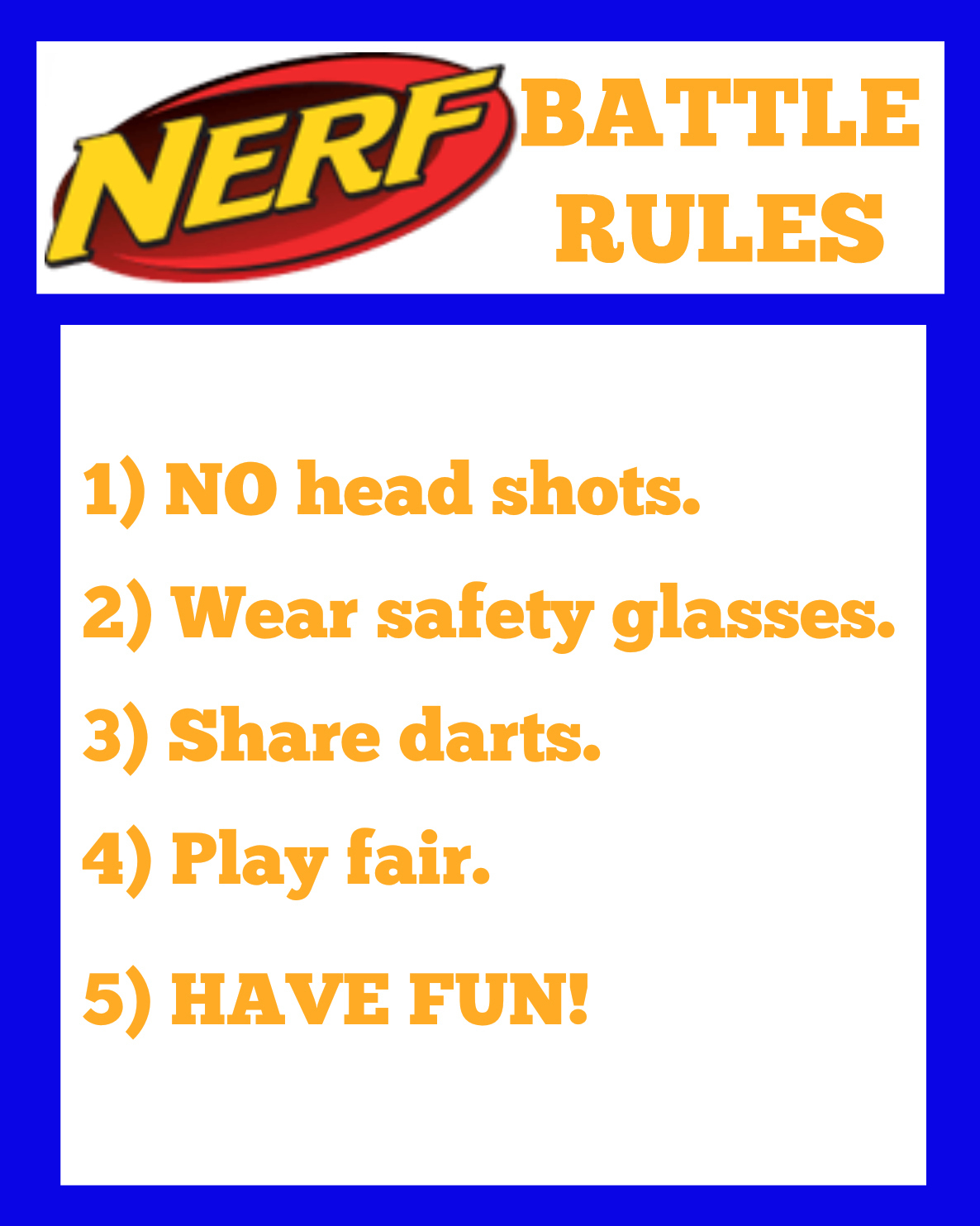 East Coast Mommy: Nerf Party Signs in Free Nerf Printables