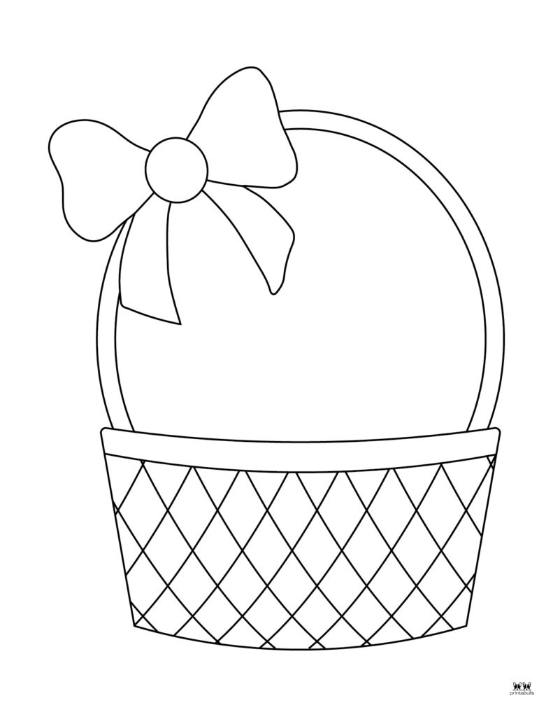 Easter Basket Templates - 25 Free Printables | Printabulls within Free Printable Easter Baskets