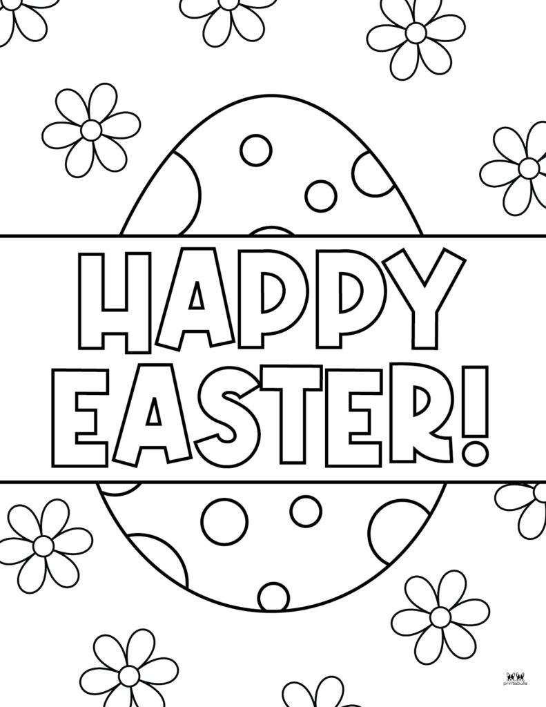 Easter Coloring Pages - 51 Free Printables | Printabulls for Coloring Pages Free Printable Easter