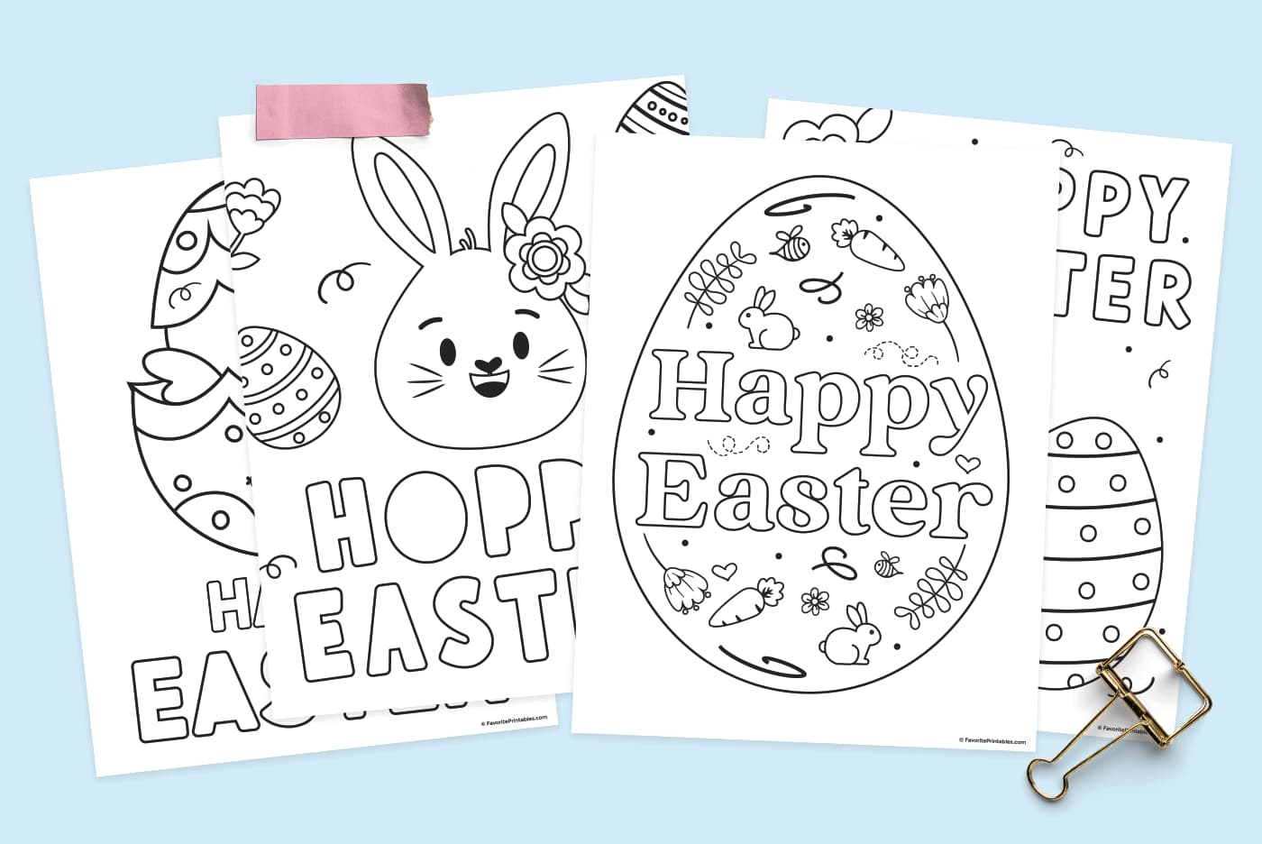 Easter Coloring Pages - Free Printable! - Favorite Printables with regard to Free Printable Easter Pages