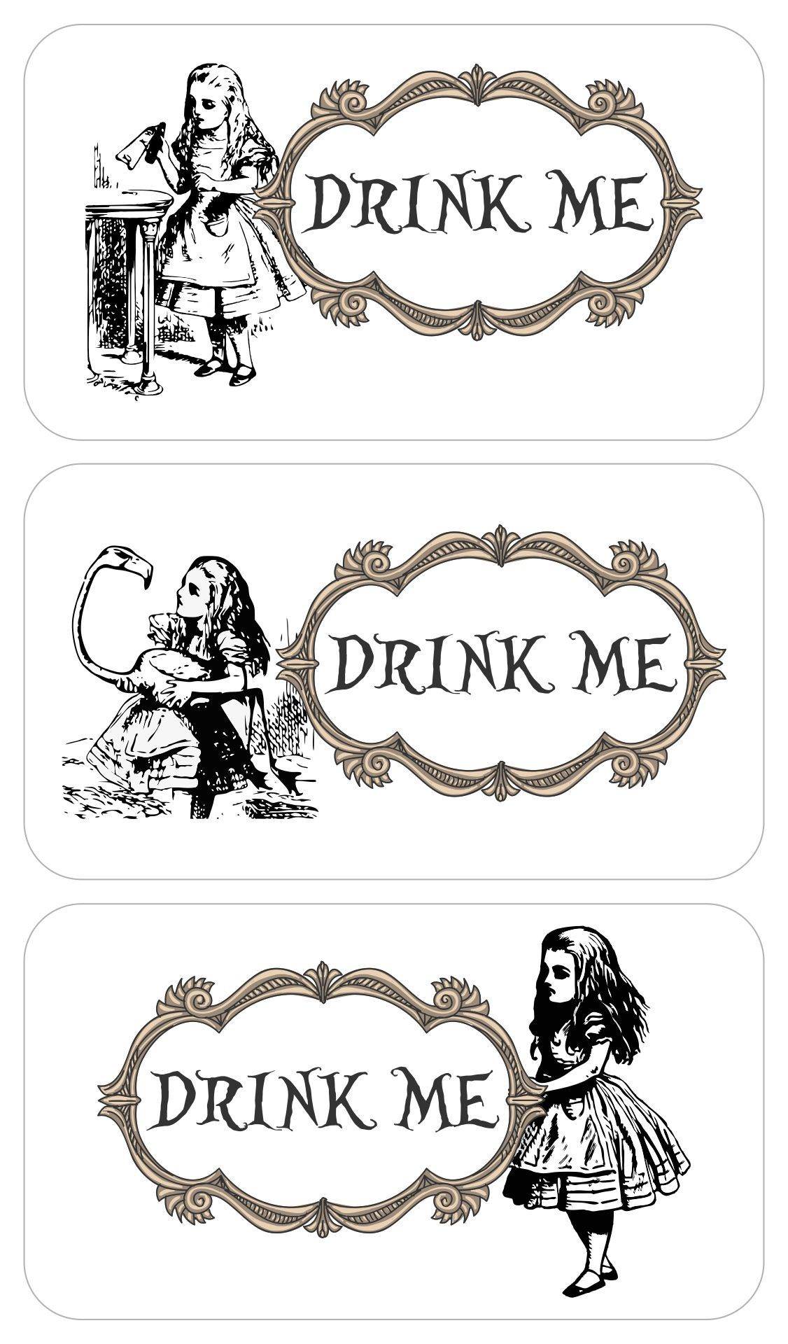 Eat Me Drink Me Templates - 13 Free Pdf Printables | Printablee regarding Free Printable Alice In Wonderland Eat Me Tags