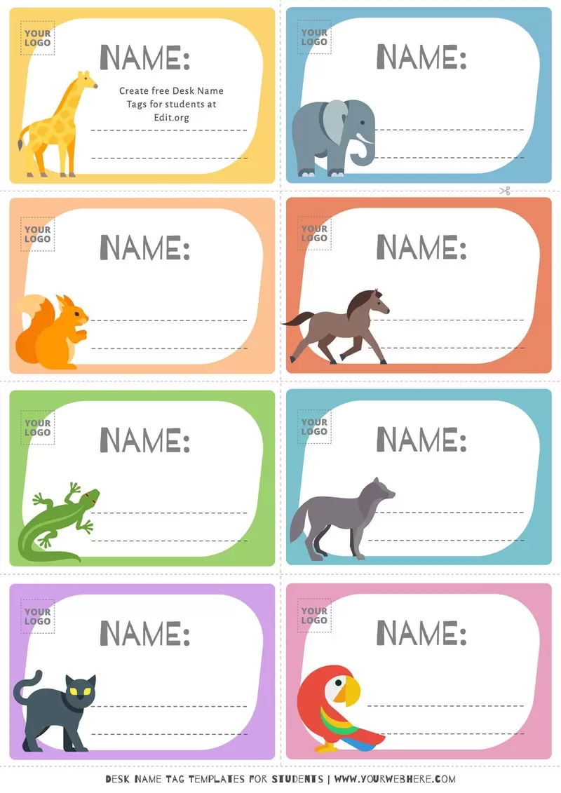 Editable Desk Name Tags For Students in Free Printable Name Tags for Students