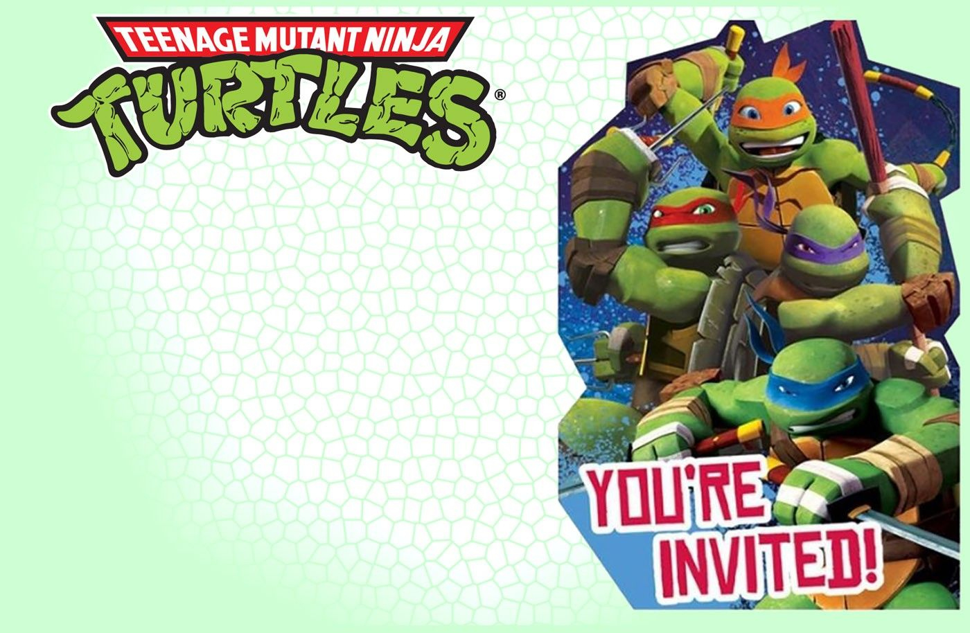 Editable Ninja Turtle Invitation Template | Ninja Turtle with regard to Free Printable Tmnt Birthday Party Invitations