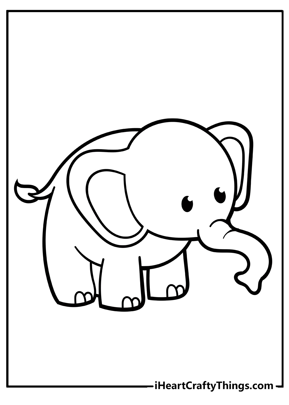 Elephant Coloring Pages (100% Free Printables) for Free Printable Elephant Images