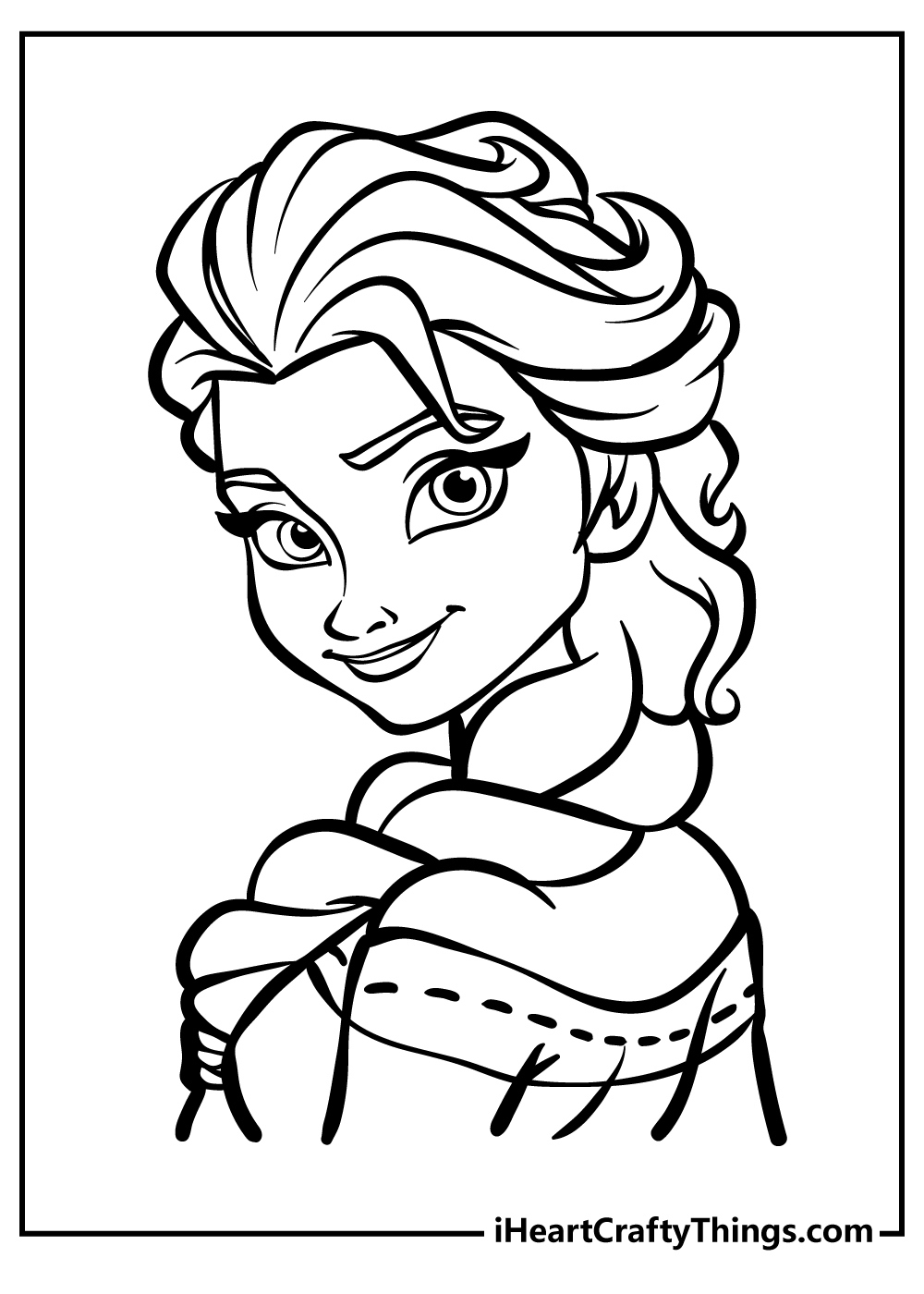 Elsa Coloring Pages (100% Free Printables) regarding Free Printable Coloring Pages Disney Frozen