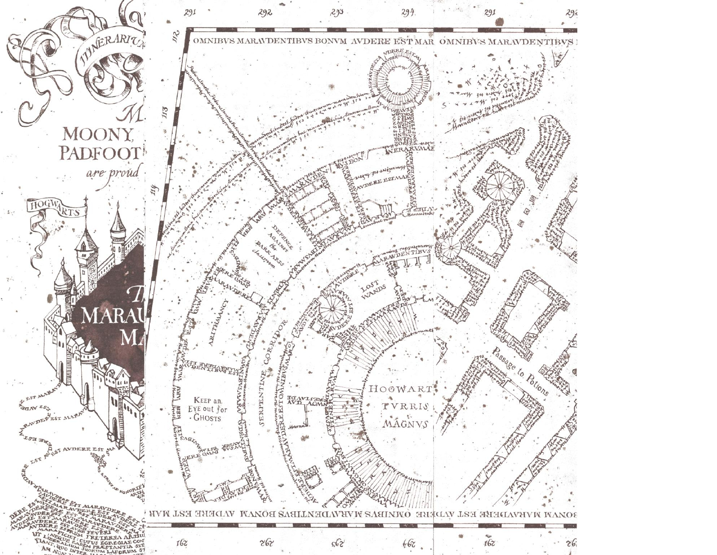 Enthralling Free Printable Marauders Map Complete Marauders Map intended for Free Printable Marauders Map