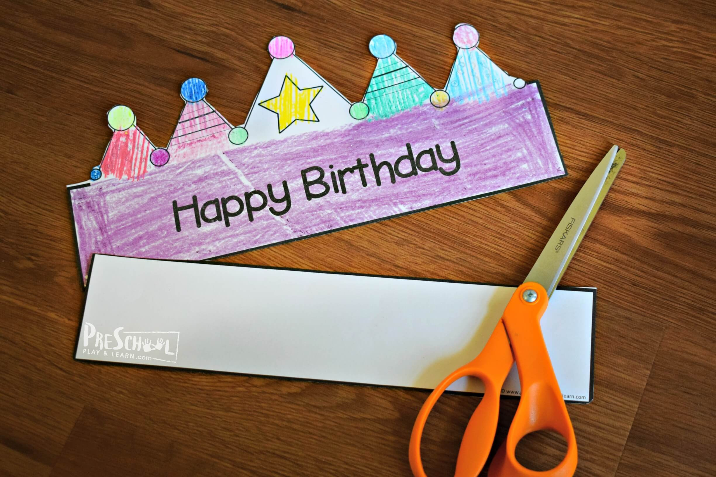 🎈 Free Printable Birthday Hat Template For Kids for Free Printable Birthday Party Hats