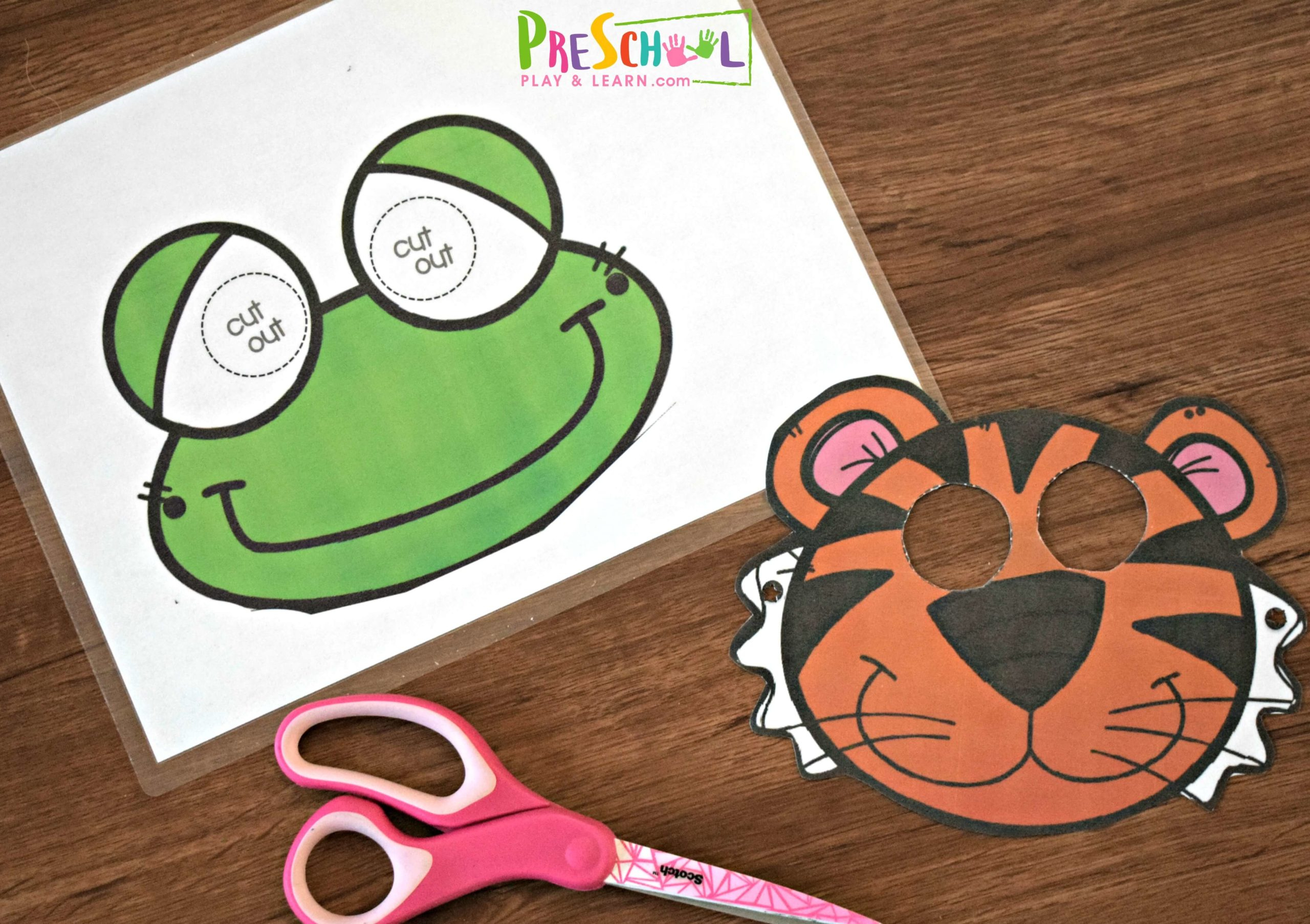 🐸🦁🐷🐯 Free Printable Animal Masks Templates For Kids for Free Printable Jungle Book Masks