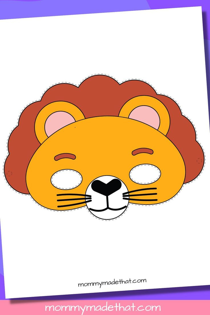 🦁Lion Mask Templates (Free Printables) | Lion Craft, Mask with regard to Free Printable Lion Mask