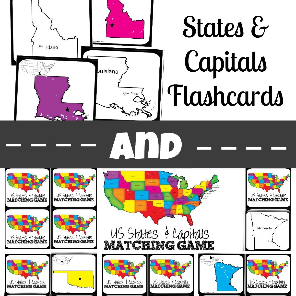 🦅 Free Printable States And Capitals Matching Game regarding State Capital Flashcards Printable Free