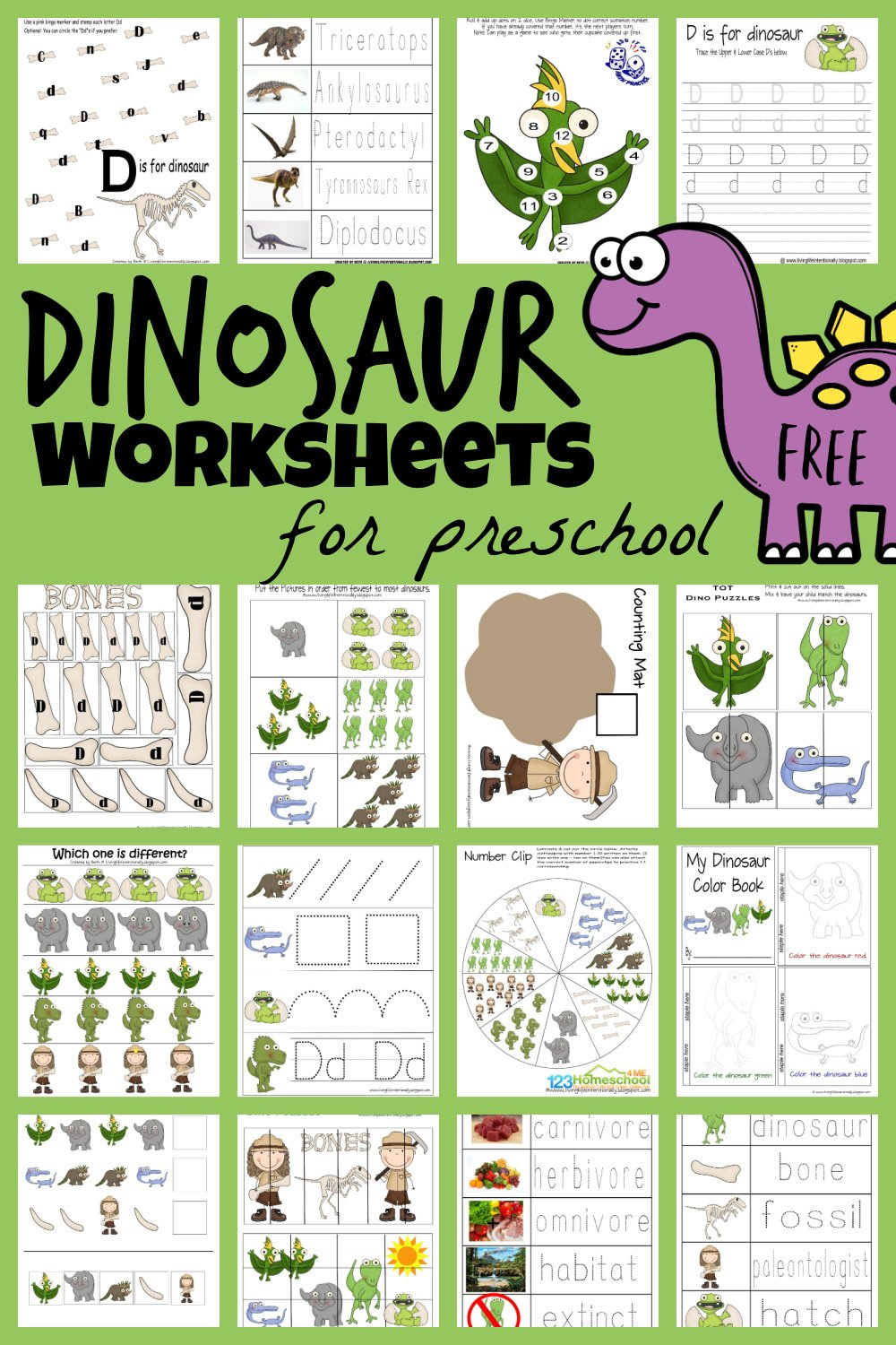 🦕 Free Dinosaur Worksheets Preschool Printables within Free Printable Dinosaur Activities For Kindergarten