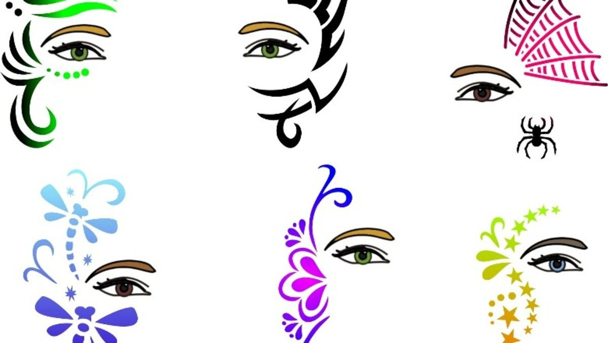 Face Stencils | Face Painting Stencils, Mask Face Paint, Face pertaining to Free Printable Stencils For Face Painting