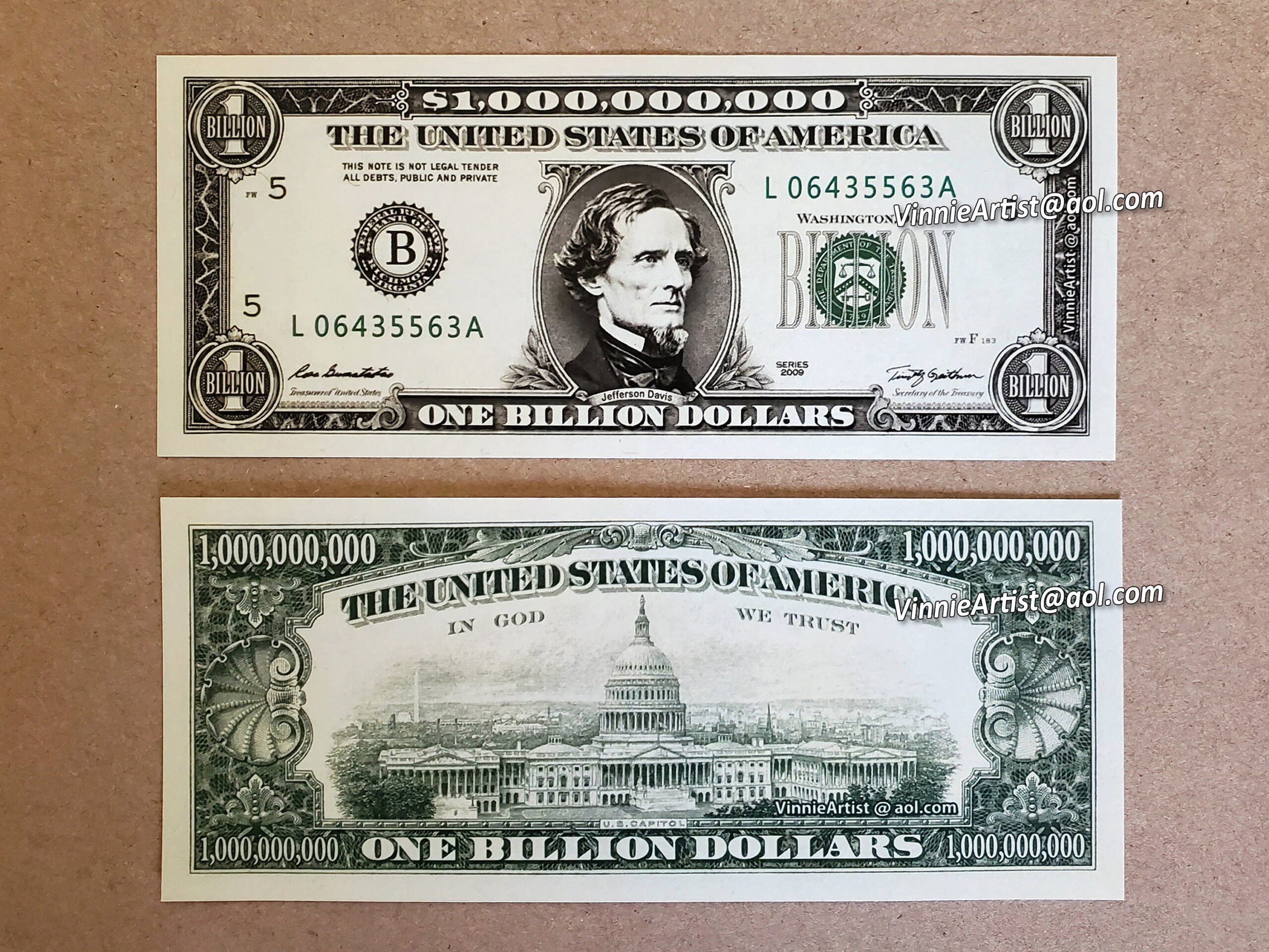 Fake Million Dollar Bills - Etsy.de intended for Free Printable Million Dollar Bill