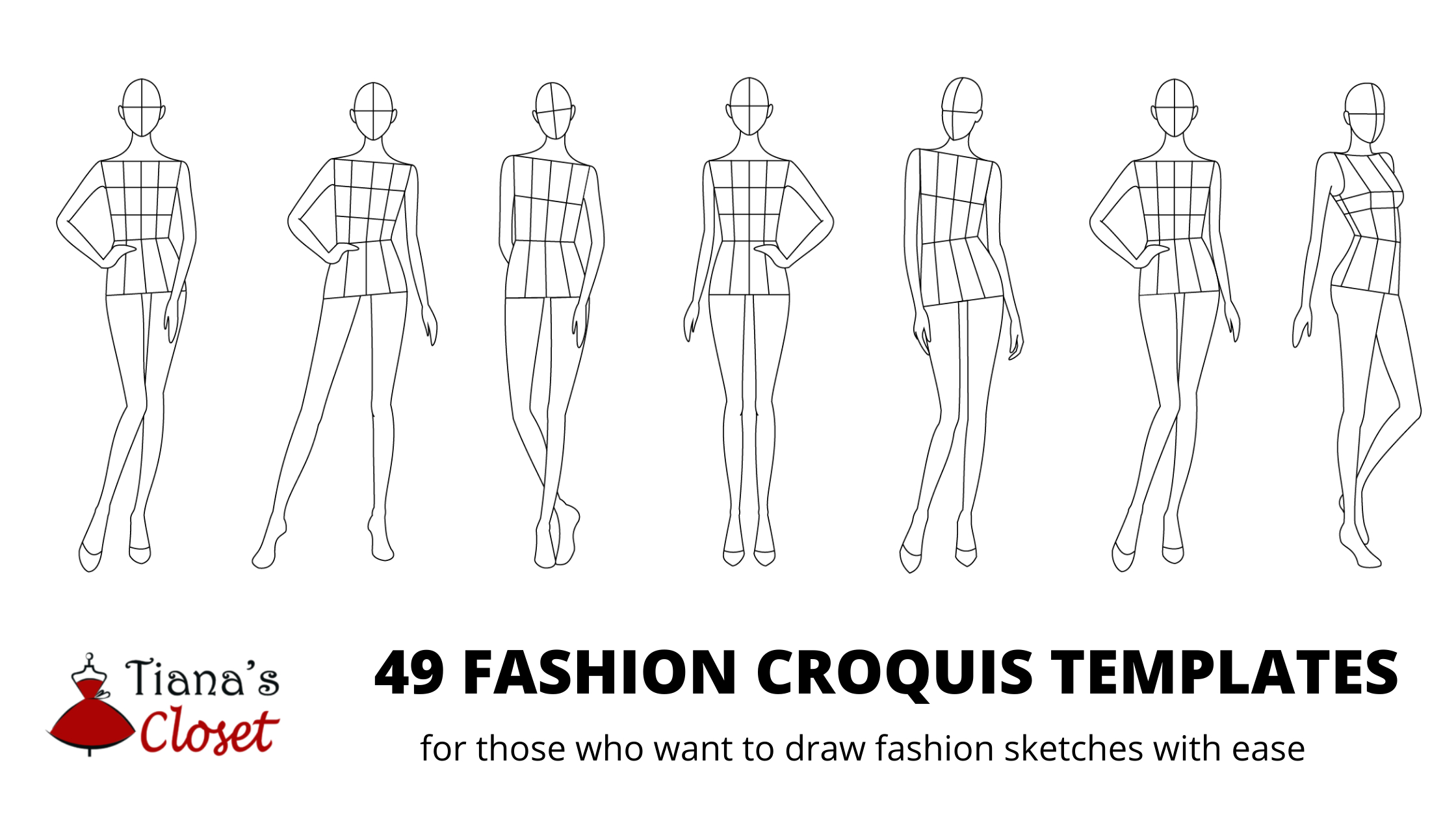 Female Fashion Croquis Templates – Tiana&amp;#039;S Closet with Free Printable Fashion Templates