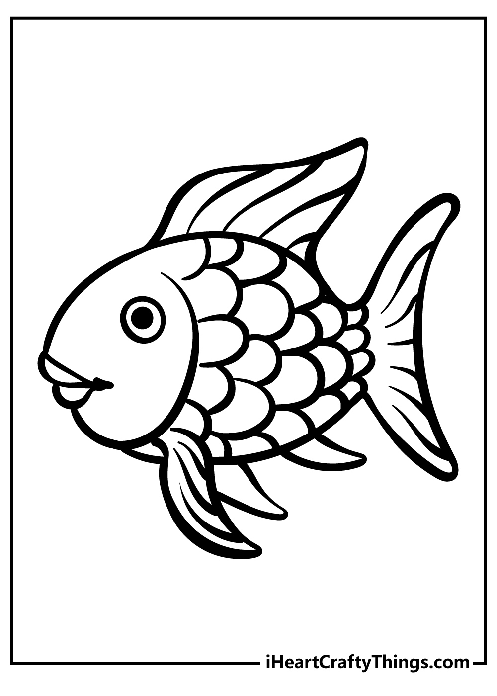 Fish Coloring Pages (100% Free Printables) for Free Printable Fish Coloring Pages