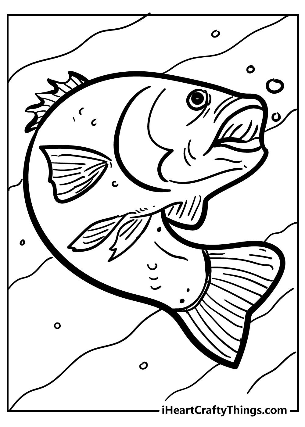 Fish Coloring Pages (100% Free Printables) throughout Free Printable Fish Coloring Pages