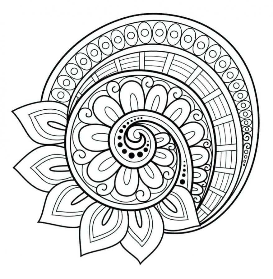 Flower Mandala Coloring Pages – Printable Coloring Pages regarding Mandala Coloring Free Printable