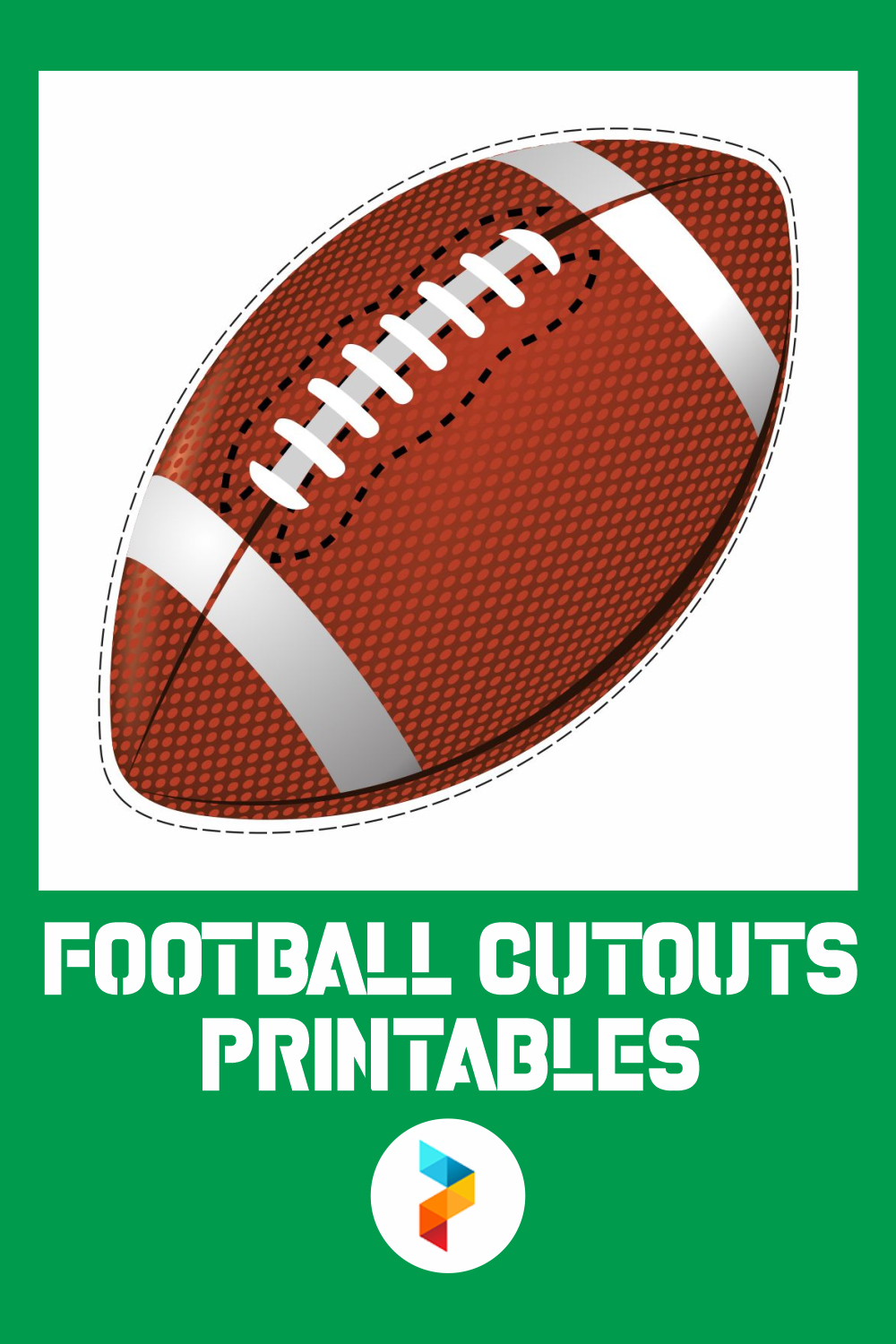 Football Cutouts Printables | Football Template, Football in Free Printable Football Cutouts