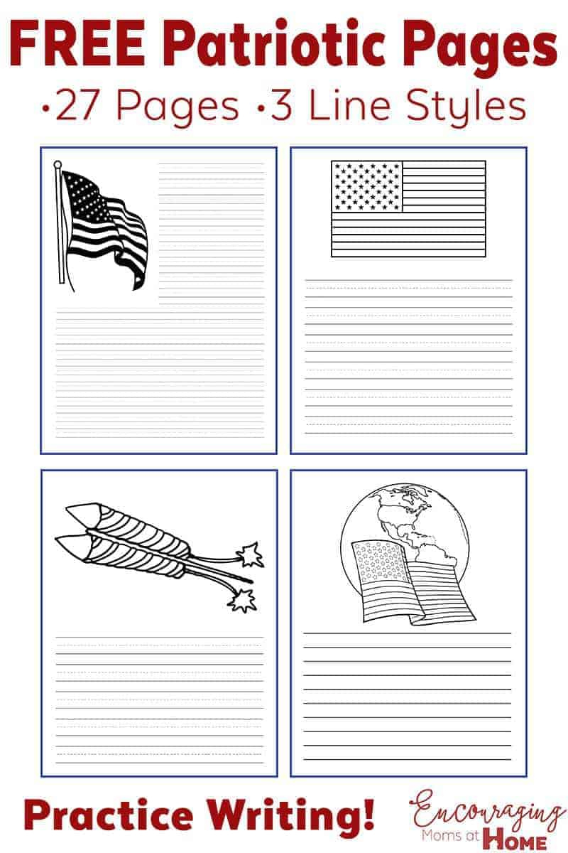 Fourth Of July Ideas: Free Printables - Writing Paper And More! with regard to Free Printable Patriotic Writing Paper