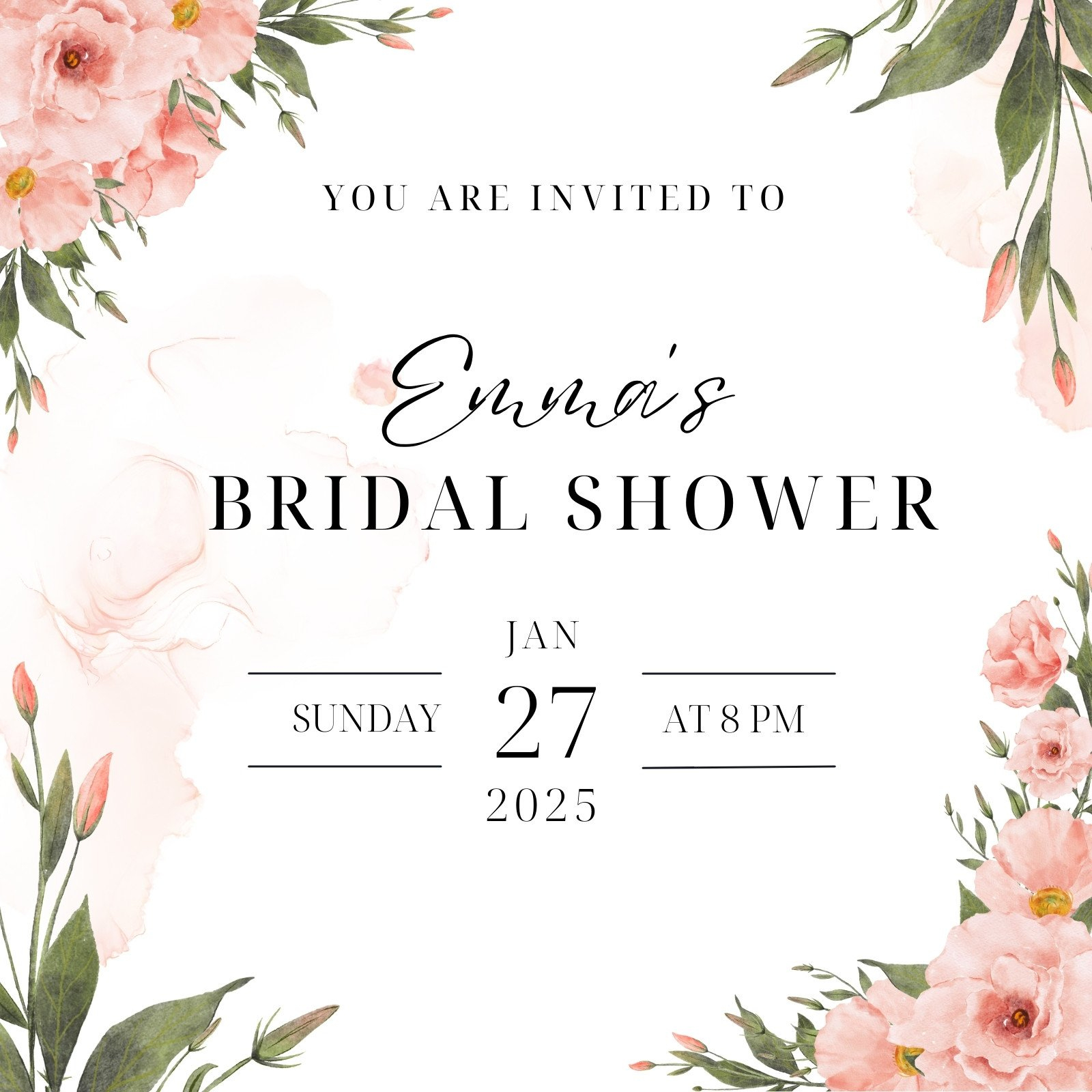 Free And Customizable Bridal Shower Templates intended for Free Printable Bridal Shower Invitations