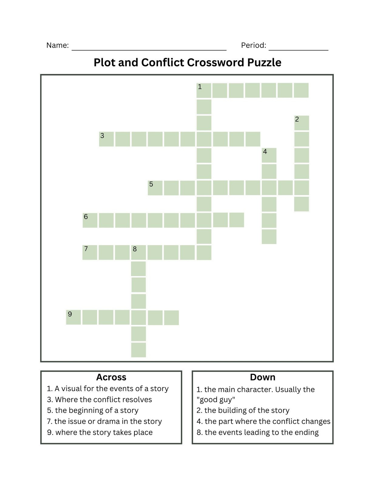 Free And Customizable Crossword Puzzle Templates inside Free Printable Crossword Puzzle Maker Download