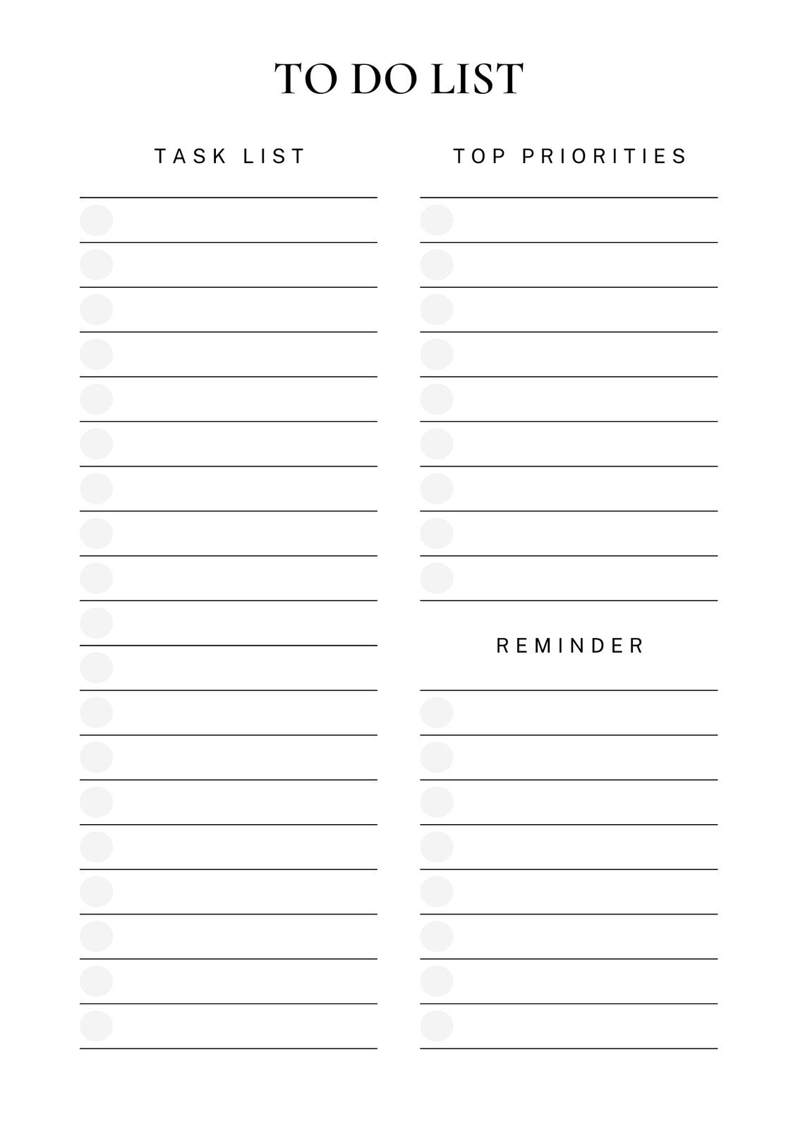 Free And Customizable To Do List Templates inside Free Printable Task Organizer