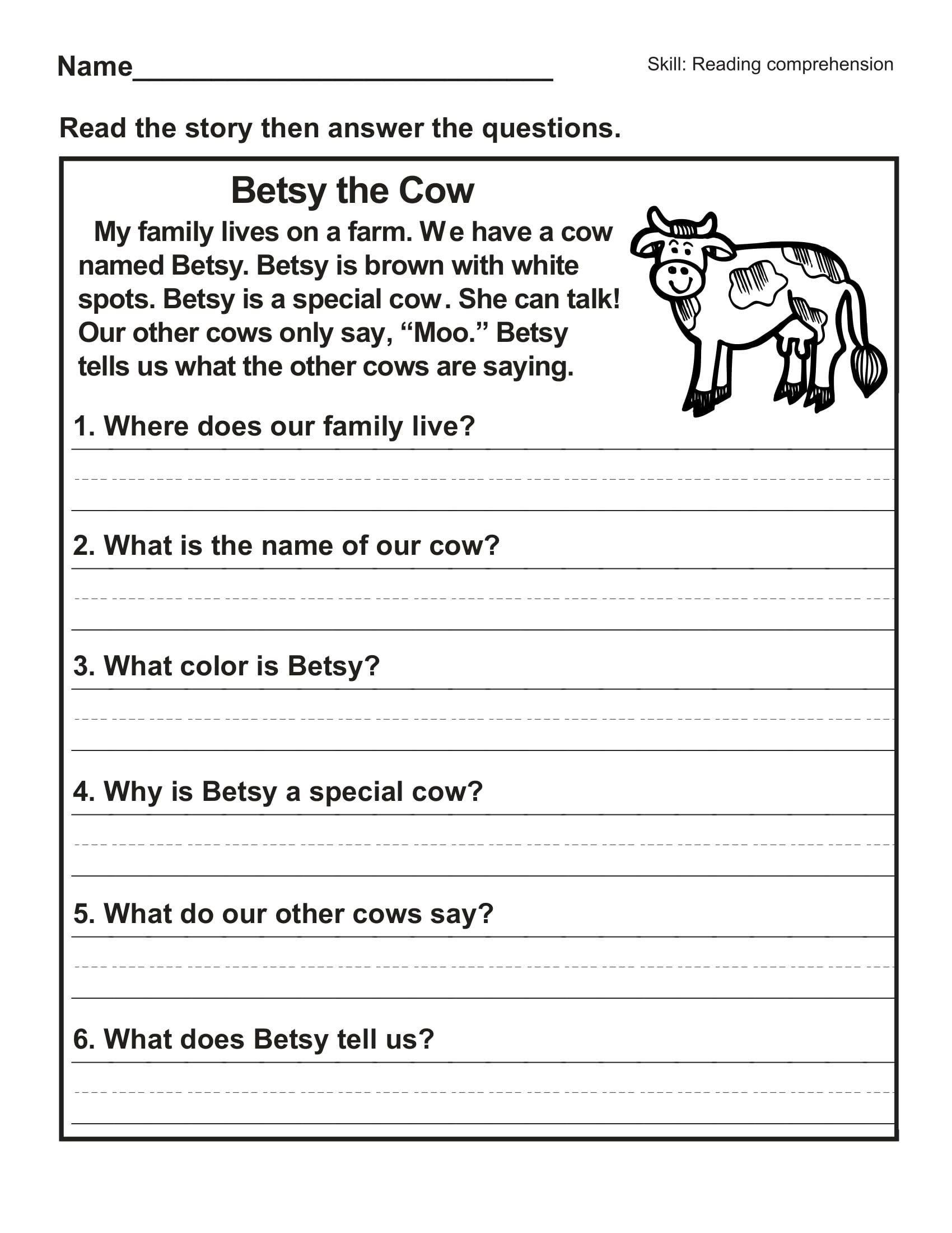 Free And Printable Literacy Worksheets | Reading Comprehension intended for Free Printable Literacy Worksheets for Adults