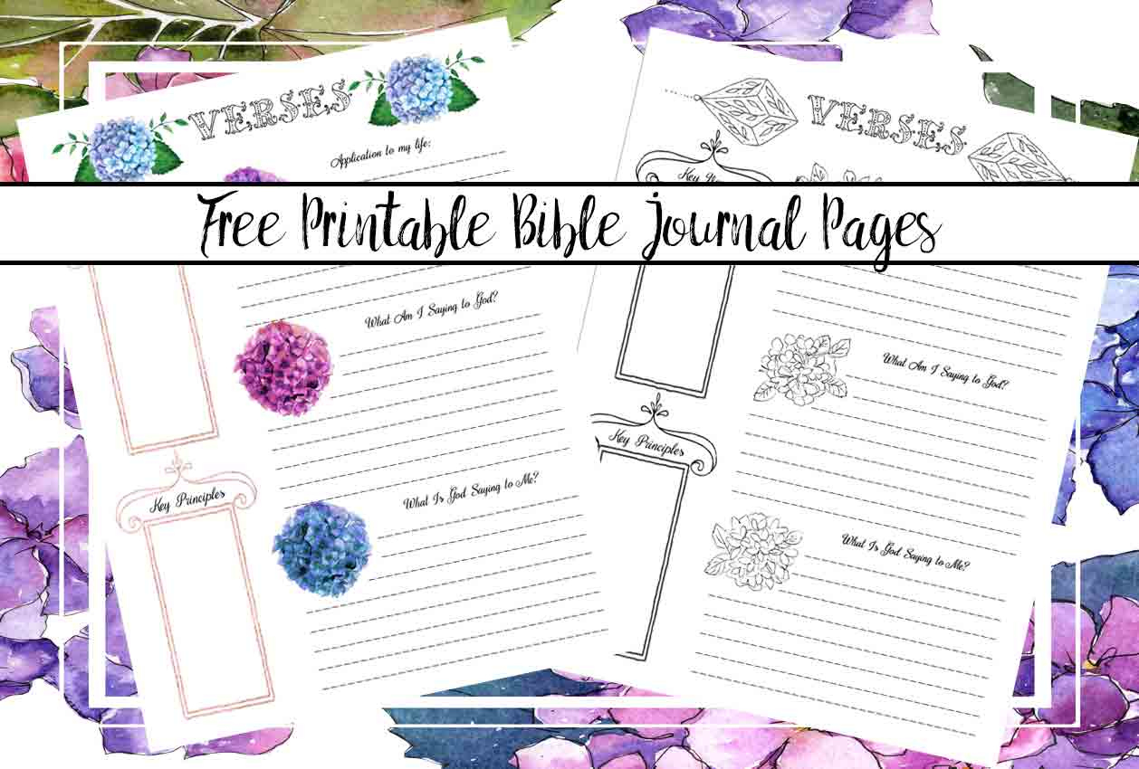 Free Bible Journaling Printables (Including One You Can Color!) for Free Bible Journaling Printables