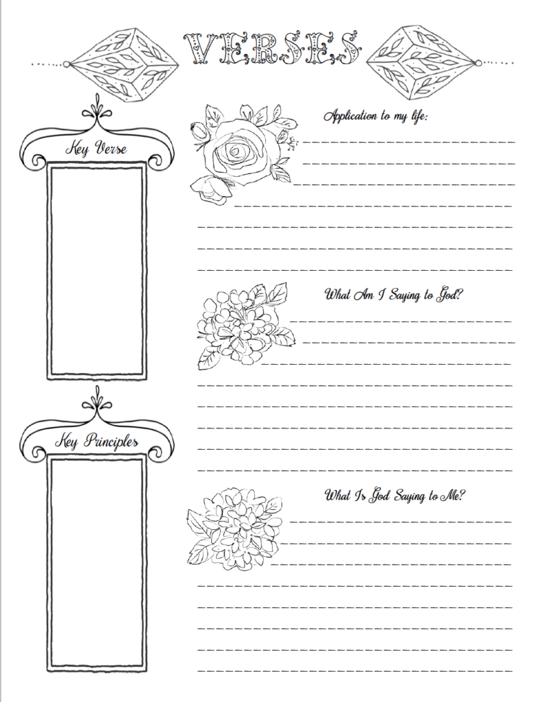 Free Bible Journaling Printables (Including One You Can Color!) throughout Free Bible Journaling Printables