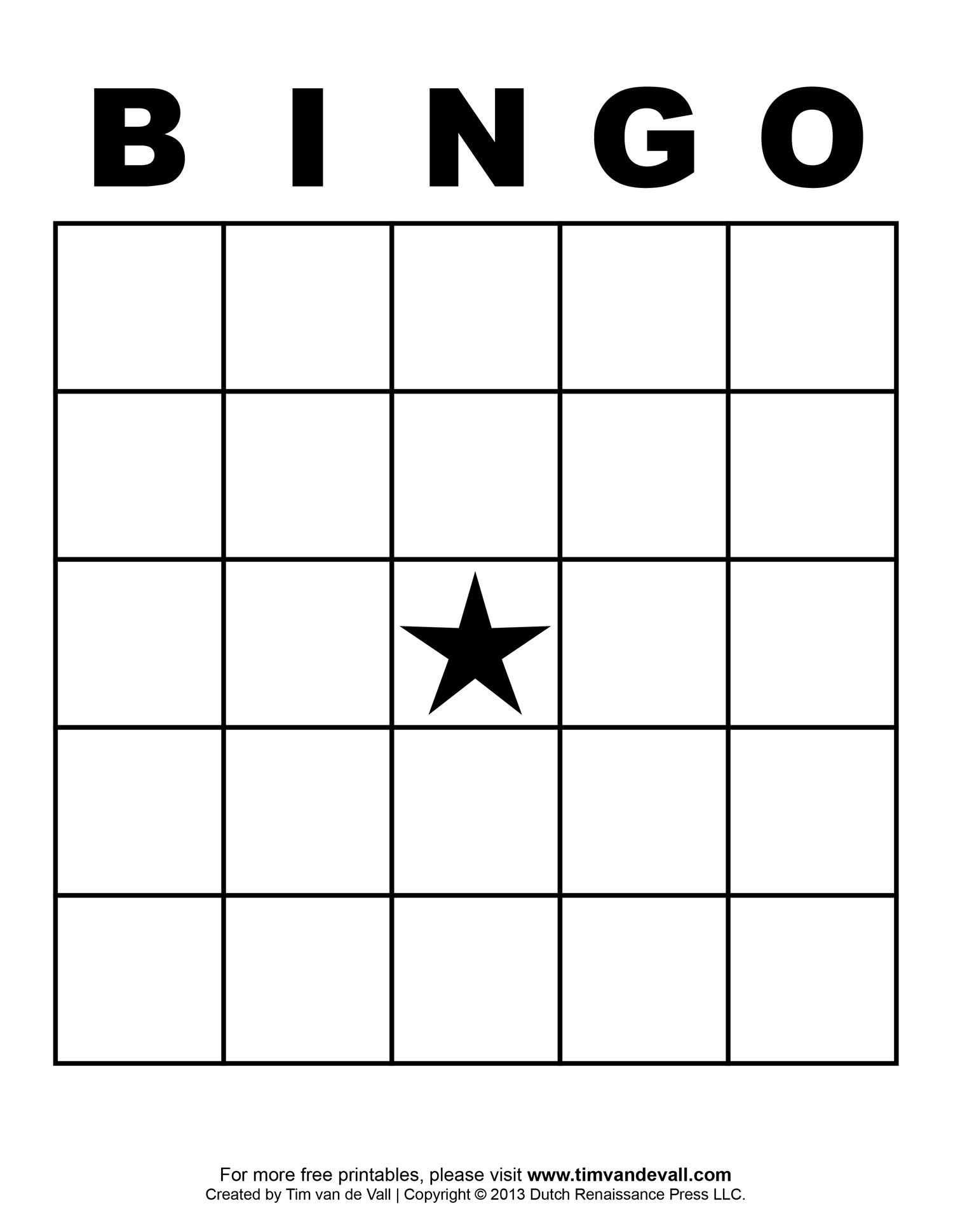 Free Bingo Card Template inside Bingo Generator Free Printable