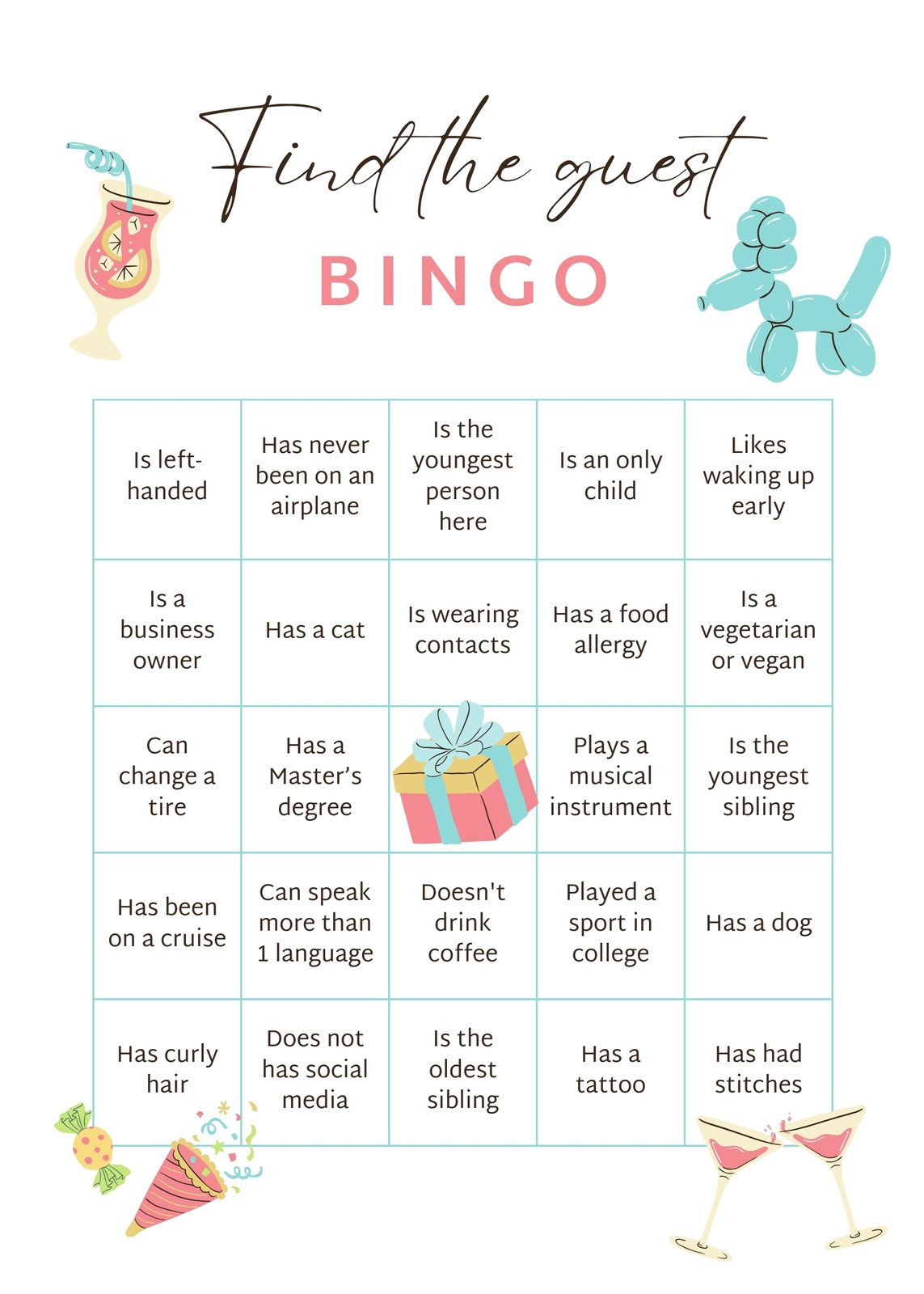 Free Bingo Card Templates To Customize And Print | Canva pertaining to Free Printable Bingo Cards For Teachers