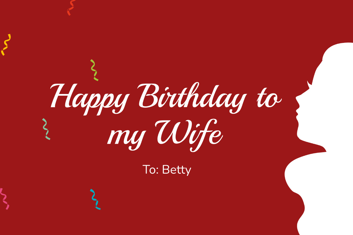 Free Birthday Card For Wife Templates &amp;amp; Examples - Edit Online with Free Printable Birthday Cards for Wife