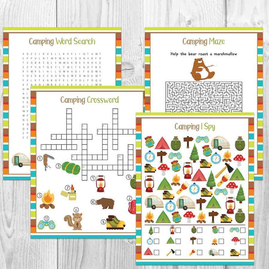 Free Camping Game Printables For Your Next Family Adventure within Free Printable Camping Games