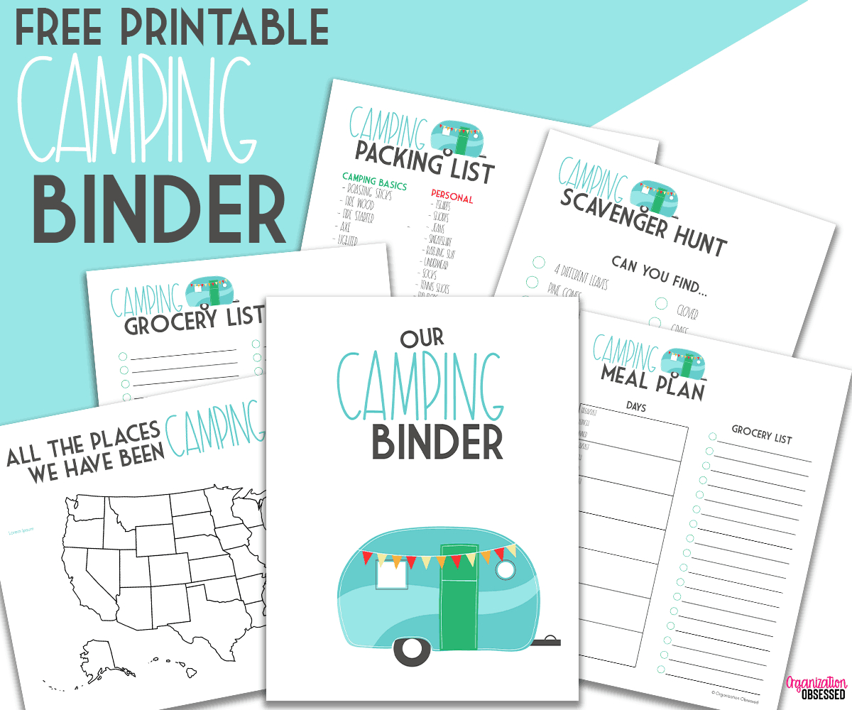 Free Camping Printables - Organization Obsessed inside Free Camping Printables